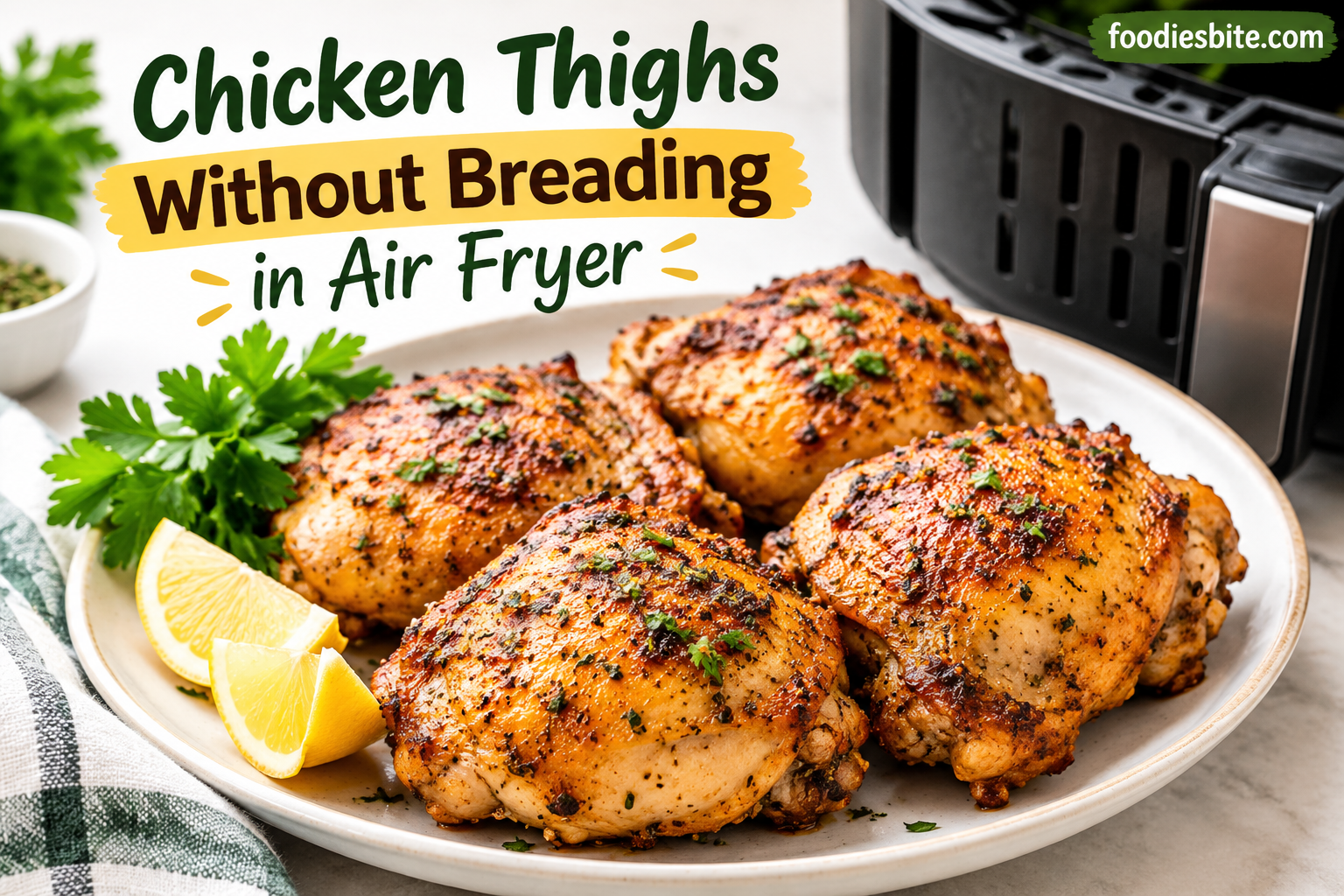 Chicken Thighs Without Breading in Air Fryer: Juicy, Crispy, and Easy