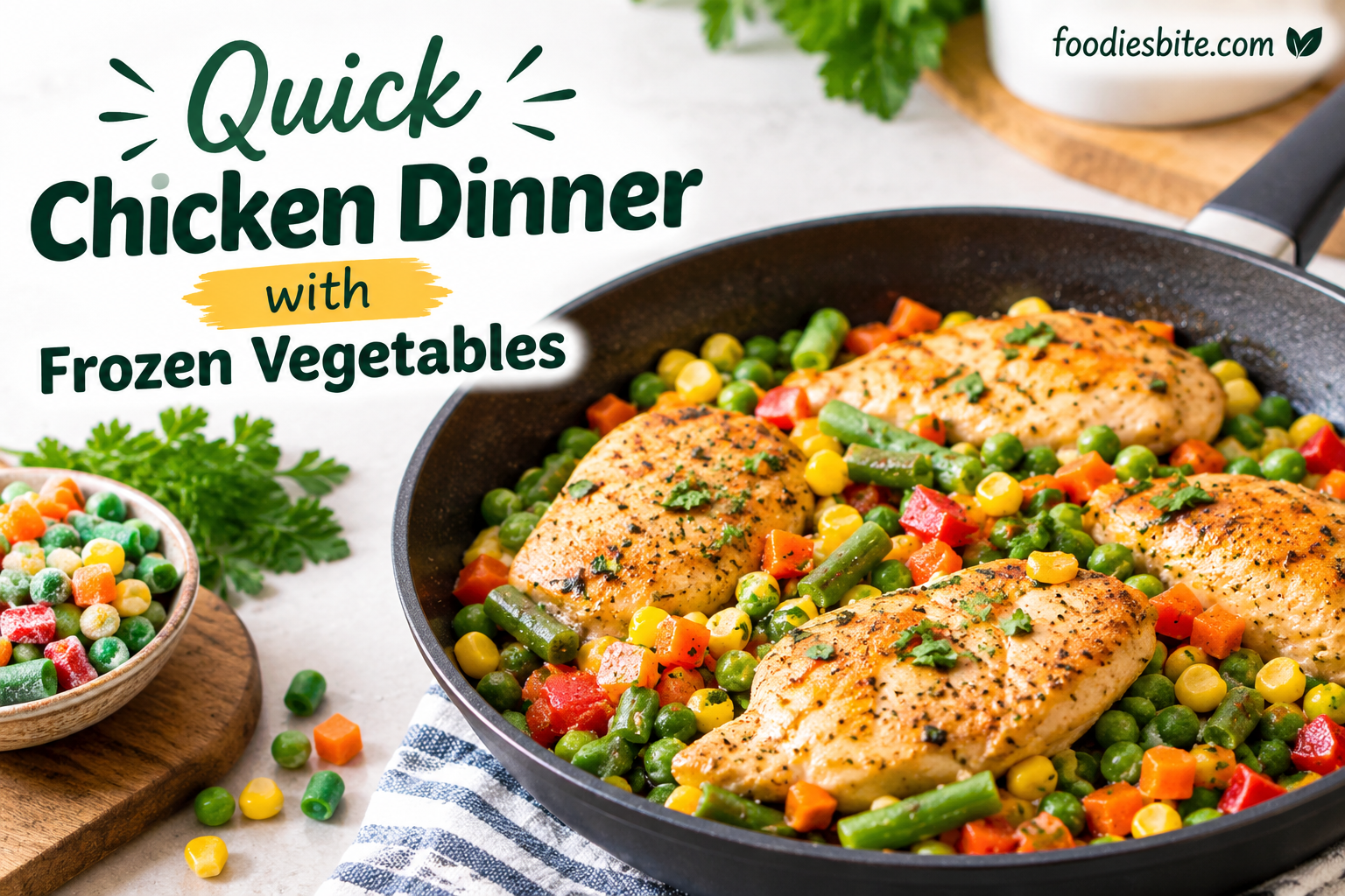 Quick Chicken Dinner with Frozen Vegetables: Easy, Flavorful, and Ready in No Time