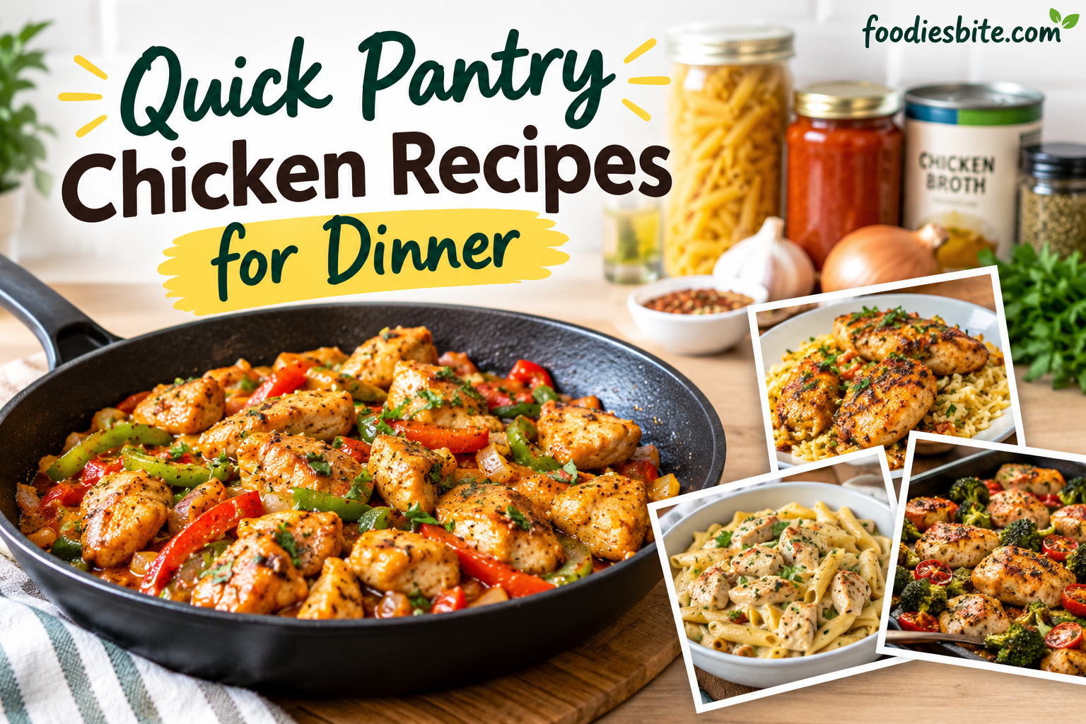 Quick Pantry Chicken Recipes for Dinner: Easy Meals When You’re Short on Time