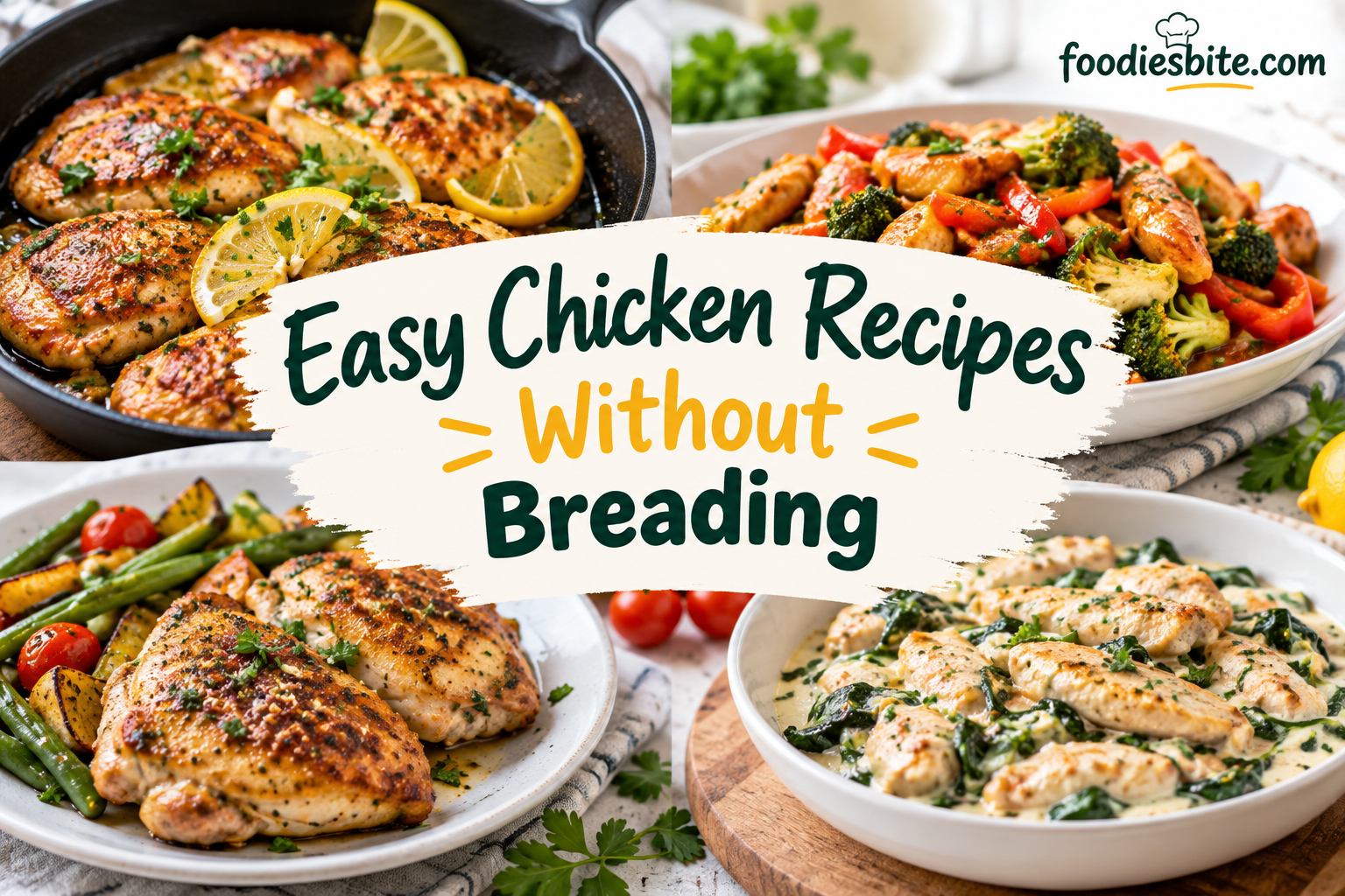 Easy Chicken Recipes Without Breading: Simple, Crispy, and Flavorful Ideas